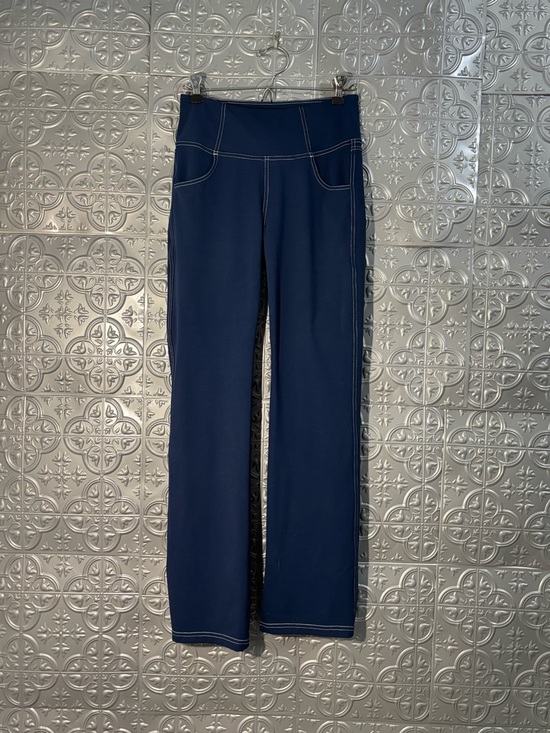 Vooveeya Pants - Vooveeya Flare Leg Yoga Stretch Pants size small nwot navy blue